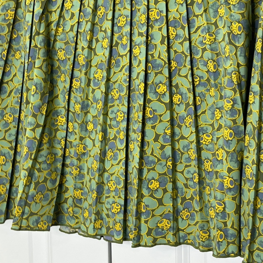 Toad&Co Sunkissed Skort XL Green Floral Pleated Built In Shorts - Picture 5 of 12